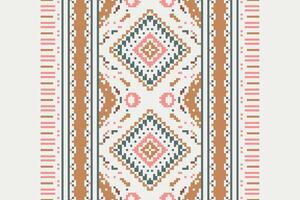 Patchwork pattern Seamless Native American, Motif embroidery, Pixel Ikat embroidery Design for Print indigenous art aboriginal art pattern floral kurti mughal border vector