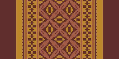 Motif folklore pattern Seamless Mughal architecture Motif embroidery, Pixel Ikat embroidery Design for Print endless arabesque cloth dupatta shawl bandana print silk kurta men vector