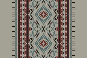 Patchwork pattern Seamless Native American, Motif embroidery, Pixel Ikat embroidery Design for Print Texture fabric saree sari carpet. kurta patola saree vector