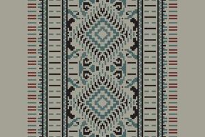 Patchwork pattern Seamless Native American, Motif embroidery, Pixel Ikat embroidery Design for Print endless arabesque cloth dupatta shawl bandana print silk kurta men vector