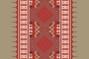 Patchwork pattern Seamless Native American, Motif embroidery, Pixel Ikat embroidery Design for Print figure tribal ink on cloth patola sari vector
