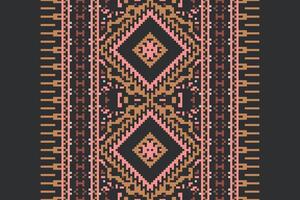 Patchwork pattern Seamless Native American, Motif embroidery, Pixel Ikat embroidery Design for Print tie dyeing pillowcase sambal puri kurti mughal architecture vector