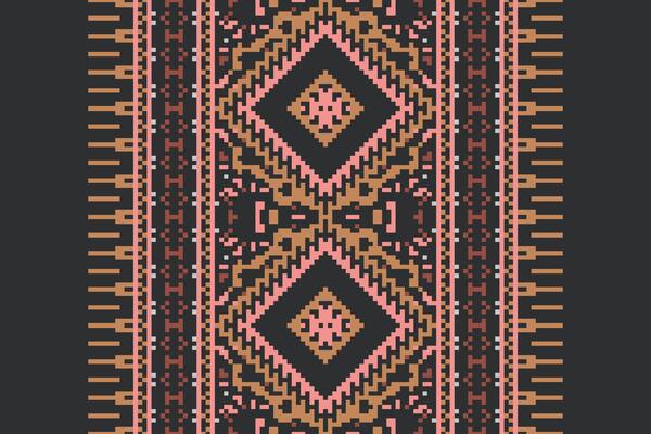 Patchwork pattern Seamless Native American, Motif embroidery, Pixel Ikat embroidery Design for Print tie dyeing pillowcase sambal puri kurti mughal architecture