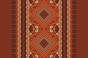 Patchwork pattern Seamless Bandana print silk Motif embroidery, Pixel Ikat embroidery Design for Print tapestry floral kimono repeat pattern lacing spanish motif vector