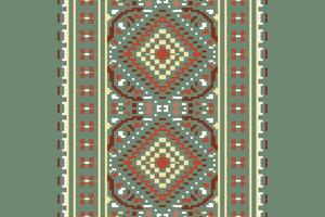 Patchwork pattern Seamless Bandana print silk Motif embroidery, Pixel Ikat embroidery Design for Print endless arabesque cloth dupatta shawl bandana print silk kurta men vector