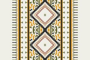 Patchwork pattern Seamless Bandana print silk Motif embroidery, Pixel Ikat embroidery Design for Print australian curtain pattern geometric pillow model kurti mughal flowers vector