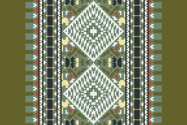 Patchwork pattern Seamless Bandana print silk Motif embroidery, Pixel Ikat embroidery Design for Print vyshyvanka placemat quilt sarong sarong beach kurtis Indian motifs