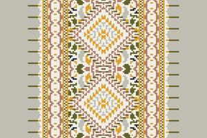 Patchwork pattern Seamless Bandana print silk Motif embroidery, Pixel Ikat embroidery Design for Print tie dyeing pillowcase sambal puri kurti mughal architecture vector