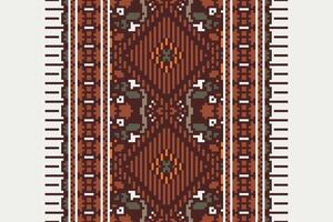 Patchwork pattern Seamless Australian aboriginal pattern Motif embroidery, Pixel Ikat embroidery Design for Print pattern vintage flower folk navajo patchwork pattern vector