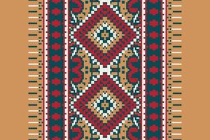 Patchwork pattern Seamless Mughal architecture Motif embroidery, Pixel Ikat embroidery Design for Print vyshyvanka placemat quilt sarong sarong beach kurtis Indian motifs vector