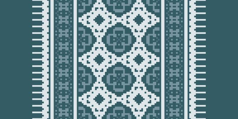 Baroque pattern Seamless Bandana print silk Motif embroidery, Pixel Ikat embroidery Design for Print indigenous art aboriginal art pattern floral kurti mughal border