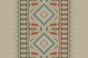 Patchwork pattern Seamless Mughal architecture Motif embroidery, Pixel Ikat embroidery Design for Print figure tribal ink on cloth patola sari vector