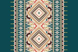Patchwork pattern Seamless Mughal architecture Motif embroidery, Pixel Ikat embroidery Design for Print egyptian pattern tibetan mandala bandanna vector