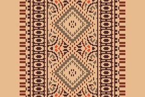 Patchwork pattern Seamless Scandinavian pattern Motif embroidery, Pixel Ikat embroidery Design for Print tie dyeing pillowcase sambal puri kurti mughal architecture vector
