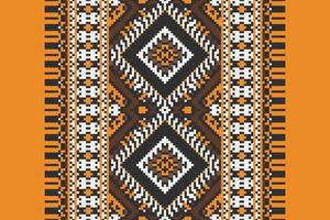 Patchwork pattern Seamless Scandinavian pattern Motif embroidery, Pixel Ikat embroidery Design for Print figure tribal ink on cloth patola sari vector