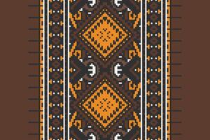 Patchwork pattern Seamless Scandinavian pattern Motif embroidery, Pixel Ikat embroidery Design for Print border embroidery ancient egypt vector