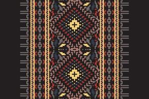 Tie dye Pattern Seamless Bandana print silk Motif embroidery, Pixel Ikat embroidery Design for Print Texture fabric saree sari carpet. kurta patola saree vector
