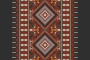 Tie dye Pattern Seamless Australian aboriginal pattern Motif embroidery, Pixel Ikat embroidery Design for Print figure tribal ink on cloth patola sari vector
