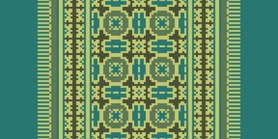 Baroque pattern Seamless Bandana print silk Motif embroidery, Pixel Ikat embroidery Design for Print scandinavian pattern saree ethnic nativity gypsy pattern vector