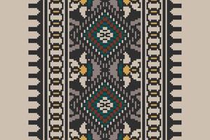 Tie dye Pattern Seamless Australian aboriginal pattern Motif embroidery, Pixel Ikat embroidery Design for Print pattern vintage flower folk navajo patchwork pattern vector