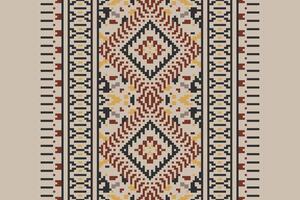 Tie dye Pattern Seamless Australian aboriginal pattern Motif embroidery, Pixel Ikat embroidery Design for Print egyptian pattern tibetan mandala bandanna vector