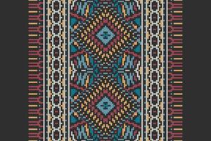 Tie dye Pattern Seamless Australian aboriginal pattern Motif embroidery, Pixel Ikat embroidery Design for Print vyshyvanka placemat quilt sarong sarong beach kurtis Indian motifs vector
