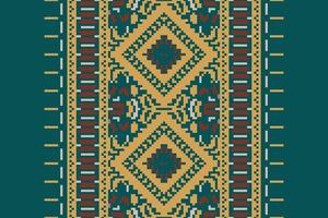 Tie dye Pattern Seamless Mughal architecture Motif embroidery, Pixel Ikat embroidery Design for Print endless arabesque cloth dupatta shawl bandana print silk kurta men vector