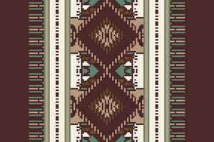 Tie dye Pattern Seamless Mughal architecture Motif embroidery, Pixel Ikat embroidery Design for Print pattern vintage flower folk navajo patchwork pattern vector