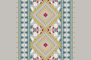 Tie dye Pattern Seamless Mughal architecture Motif embroidery, Pixel Ikat embroidery Design for Print kurta pattern mughal motifs tapestry pattern floral repeat vector