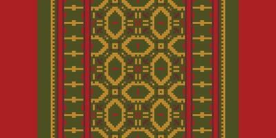 Motif folklore pattern Seamless Mughal architecture Motif embroidery, Pixel Ikat embroidery Design for Print indonesian batik motif embroidery native american kurta mughal design vector