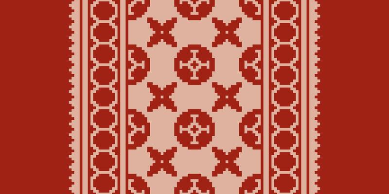 Baroque pattern Seamless Bandana print silk Motif embroidery, Pixel Ikat embroidery Design for Print egyptian pattern tibetan mandala bandanna