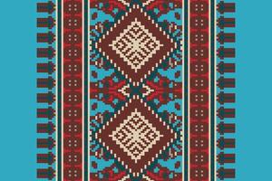 Tie dye Pattern Seamless Scandinavian pattern Motif embroidery, Pixel Ikat embroidery Design for Print endless arabesque cloth dupatta shawl bandana print silk kurta men vector
