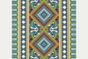 Tie dye Pattern Seamless Mughal architecture Motif embroidery, Pixel Ikat embroidery Design for Print scarf hijab pattern kerchief Pixel Ikat Silk kurti model mughal patterns vector