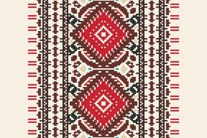 Tie dye Pattern Seamless Scandinavian pattern Motif embroidery, Pixel Ikat embroidery Design for Print tie dyeing pillowcase sambal puri kurti mughal architecture vector