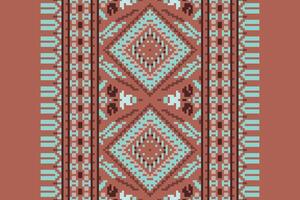 Tie dye Pattern Seamless Scandinavian pattern Motif embroidery, Pixel Ikat embroidery Design for Print figure tribal ink on cloth patola sari vector