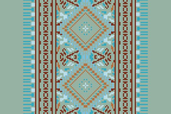 Baroque pattern Seamless Bandana print silk Motif embroidery, Pixel Ikat embroidery Design for Print tie dyeing pillowcase sambal puri kurti mughal architecture