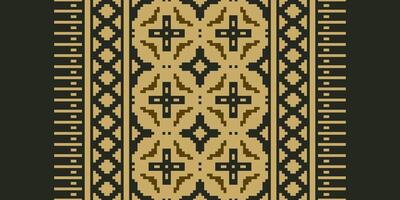 Baroque pattern Seamless Australian aboriginal pattern Motif embroidery, Pixel Ikat embroidery Design for Print indonesian batik motif embroidery native american kurta mughal design vector
