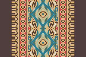 Baroque pattern Seamless Australian aboriginal pattern Motif embroidery, Pixel Ikat embroidery Design for Print scandinavian pattern saree ethnic nativity gypsy pattern vector