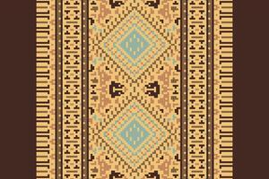 Baroque pattern Seamless Mughal architecture Motif embroidery, Pixel Ikat embroidery Design for Print tapestry floral kimono repeat pattern lacing spanish motif vector
