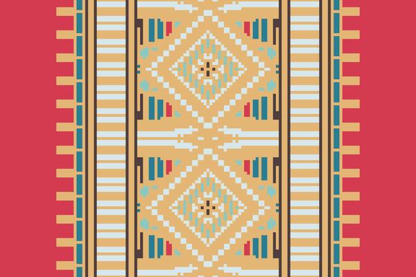 Baroque pattern Seamless Australian aboriginal pattern Motif embroidery, Pixel Ikat embroidery Design for Print pattern vintage flower folk navajo patchwork pattern