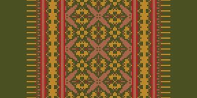 Motif folklore pattern Seamless Mughal architecture Motif embroidery, Pixel Ikat embroidery Design for Print vyshyvanka placemat quilt sarong sarong beach kurtis Indian motifs vector
