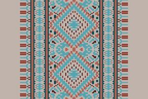 Baroque pattern Seamless Scandinavian pattern Motif embroidery, Pixel Ikat embroidery Design for Print pattern vintage flower folk navajo patchwork pattern vector