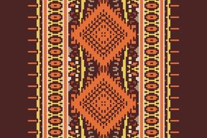 Baroque pattern Seamless Scandinavian pattern Motif embroidery, Pixel Ikat embroidery Design for Print border embroidery ancient egypt vector