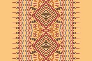 Dupatta pattern Seamless Native American, Motif embroidery, Pixel Ikat embroidery Design for Print australian curtain pattern geometric pillow model kurti mughal flowers vector