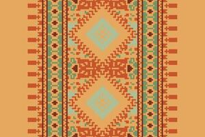Dupatta pattern Seamless Native American, Motif embroidery, Pixel Ikat embroidery Design for Print scandinavian pattern saree ethnic nativity gypsy pattern vector