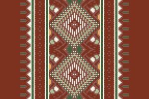 Dupatta pattern Seamless Australian aboriginal pattern Motif embroidery, Pixel Ikat embroidery Design for Print scandinavian pattern saree ethnic nativity gypsy pattern vector