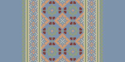 Baroque pattern Seamless Australian aboriginal pattern Motif embroidery, Pixel Ikat embroidery Design for Print pattern vintage flower folk navajo patchwork pattern vector