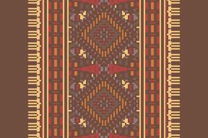 Dupatta pattern Seamless Mughal architecture Motif embroidery, Pixel Ikat embroidery Design for Print lace pattern turkish ceramic ancient egypt art jacquard pattern vector
