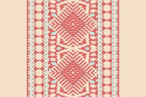 Dupatta pattern Seamless Mughal architecture Motif embroidery, Pixel Ikat embroidery Design for Print indonesian batik motif embroidery native american kurta mughal design vector