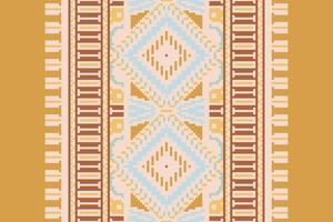 Dupatta pattern Seamless Mughal architecture Motif embroidery, Pixel Ikat embroidery Design for Print scandinavian pattern saree ethnic nativity gypsy pattern vector